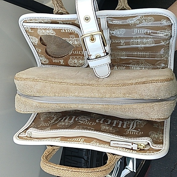 Y2K Juicy Couture MAKEUP BAG Travel CASE RARE COSMETICS CASE TERRY CLOTH - Picture 8 of 14